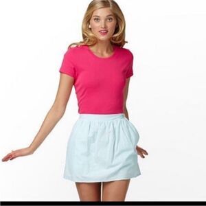 Lilly Pulitzer Mimosa Blue Fully Lined Seersucker
Skirt